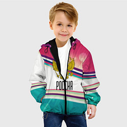 Куртка с капюшоном детская РОССИЯ, цвет: 3D-черный — фото 2