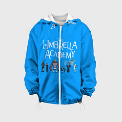 Куртка с капюшоном детская The umbrella academy, цвет: 3D-белый
