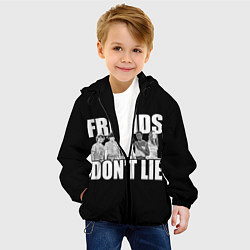 Куртка с капюшоном детская Friends Dont Lie, цвет: 3D-черный — фото 2
