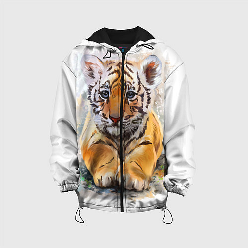 Детская куртка Tiger Art / 3D-Черный – фото 1