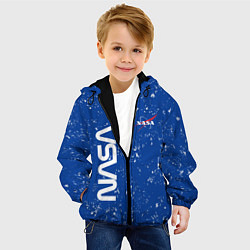 Куртка с капюшоном детская NASA НАСА, цвет: 3D-черный — фото 2