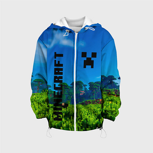 Детская куртка Minecraft Майнкрафт / 3D-Белый – фото 1
