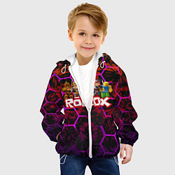 Куртка с капюшоном детская Roblox Роблокс, цвет: 3D-белый — фото 2
