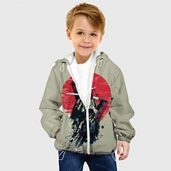 Куртка с капюшоном детская Samurai man, цвет: 3D-белый — фото 2