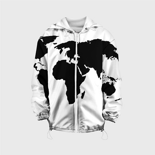 Детская куртка Весь мир / 3D-Белый – фото 1