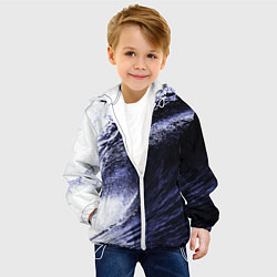 Куртка с капюшоном детская Волна, цвет: 3D-белый — фото 2