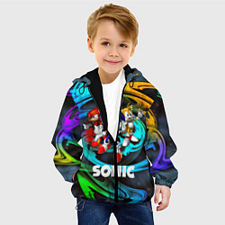 Куртка с капюшоном детская SONIC TRIO, цвет: 3D-черный — фото 2
