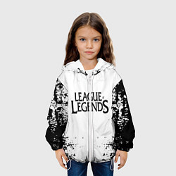 Куртка с капюшоном детская League of legends, цвет: 3D-белый — фото 2