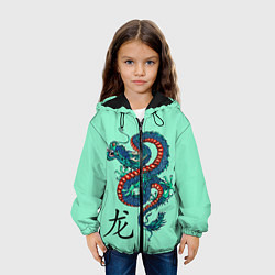 Куртка с капюшоном детская Dragon, цвет: 3D-черный — фото 2