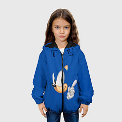 Куртка с капюшоном детская Sonic, цвет: 3D-черный — фото 2