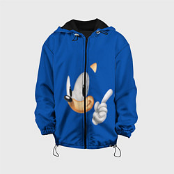 Куртка с капюшоном детская Sonic, цвет: 3D-черный