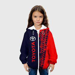 Куртка с капюшоном детская TOYOTA ТОЙОТА, цвет: 3D-белый — фото 2
