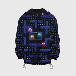 Куртка с капюшоном детская Pacman, цвет: 3D-черный
