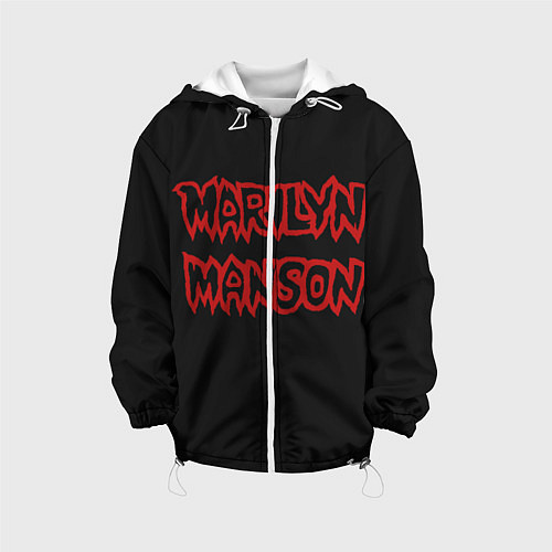 Детская куртка Marilyn Manson / 3D-Белый – фото 1