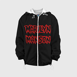 Куртка с капюшоном детская Marilyn Manson, цвет: 3D-белый