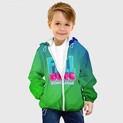 Куртка с капюшоном детская FALL GUYS, цвет: 3D-белый — фото 2