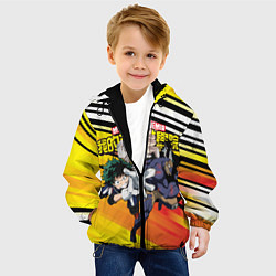 Куртка с капюшоном детская Моя Геройская Академия, цвет: 3D-черный — фото 2