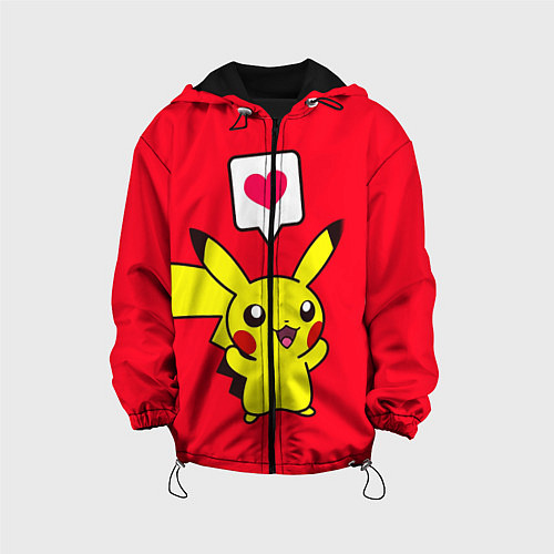 Детская куртка Pikachu Pika Pika / 3D-Черный – фото 1