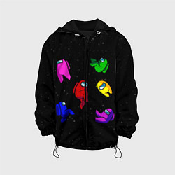 Куртка с капюшоном детская Among Us, цвет: 3D-черный