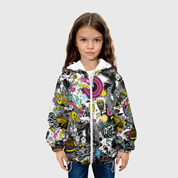 Куртка с капюшоном детская Сильвестр, цвет: 3D-белый — фото 2