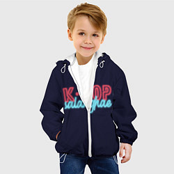 Куртка с капюшоном детская LOVE K-POP, цвет: 3D-белый — фото 2