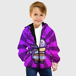 Куртка с капюшоном детская Among Us Pirate, цвет: 3D-черный — фото 2