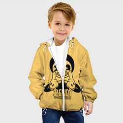 Куртка с капюшоном детская Bendy And The Ink Machine, цвет: 3D-белый — фото 2