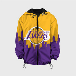 Куртка с капюшоном детская LOS ANGELES LAKERS, цвет: 3D-черный