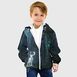 Куртка с капюшоном детская Олень, цвет: 3D-белый — фото 2