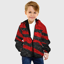 Куртка с капюшоном детская Background, цвет: 3D-черный — фото 2