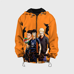 Куртка с капюшоном детская Haikyu Team, цвет: 3D-черный