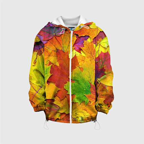 Детская куртка Осенние листья / 3D-Белый – фото 1