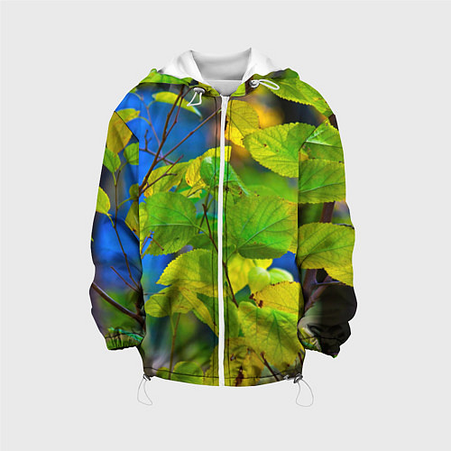Детская куртка Листва / 3D-Белый – фото 1