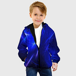 Куртка с капюшоном детская Космический вихрь, цвет: 3D-черный — фото 2
