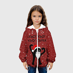 Куртка с капюшоном детская Новогодний ЪУЪ, цвет: 3D-белый — фото 2
