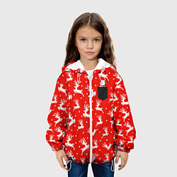 Куртка с капюшоном детская Снеговик в кармане, цвет: 3D-белый — фото 2