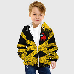 Куртка с капюшоном детская AMONG US Амонг Ас, цвет: 3D-белый — фото 2