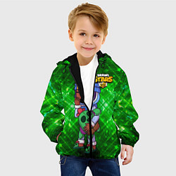 Куртка с капюшоном детская Сонный Сэнди Brawl Stars, цвет: 3D-черный — фото 2