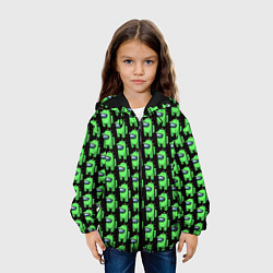 Куртка с капюшоном детская Among Us Crocodile, цвет: 3D-черный — фото 2