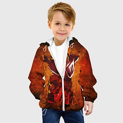Куртка с капюшоном детская Ванпанчмен, цвет: 3D-белый — фото 2