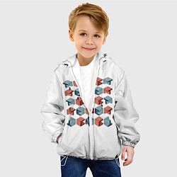 Куртка с капюшоном детская Довод, цвет: 3D-белый — фото 2