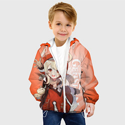 Куртка с капюшоном детская GENSHIN IMPACT, КЛИ, цвет: 3D-белый — фото 2