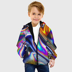 Куртка с капюшоном детская Токсичный, цвет: 3D-черный — фото 2