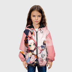 Куртка с капюшоном детская GENSHIN IMPACT, ДИОНА, цвет: 3D-черный — фото 2