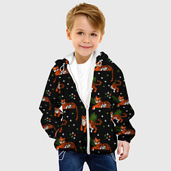 Куртка с капюшоном детская Tigers, цвет: 3D-белый — фото 2