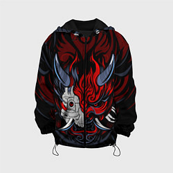 Куртка с капюшоном детская SAMURAI LVL UP, цвет: 3D-черный