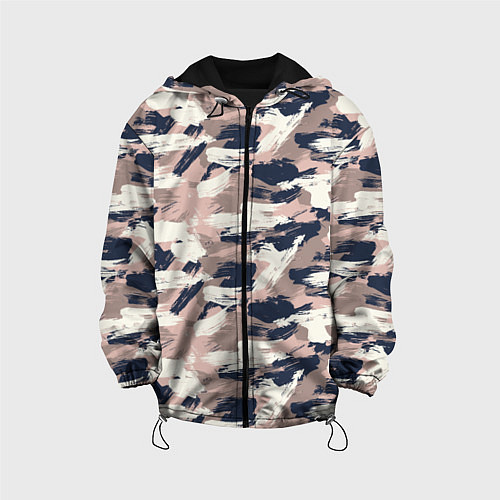 Детская куртка Кремовый камуфляж / 3D-Черный – фото 1