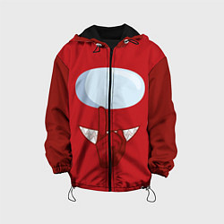 Куртка с капюшоном детская AMONG US RED IMPOSTOR, цвет: 3D-черный