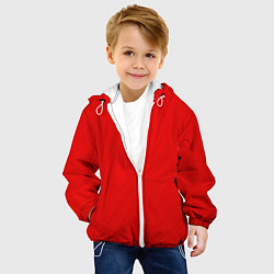 Куртка с капюшоном детская КРАСНАЯ МАСКА, цвет: 3D-белый — фото 2
