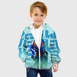 Куртка с капюшоном детская ВАЛОРАНТ, цвет: 3D-белый — фото 2